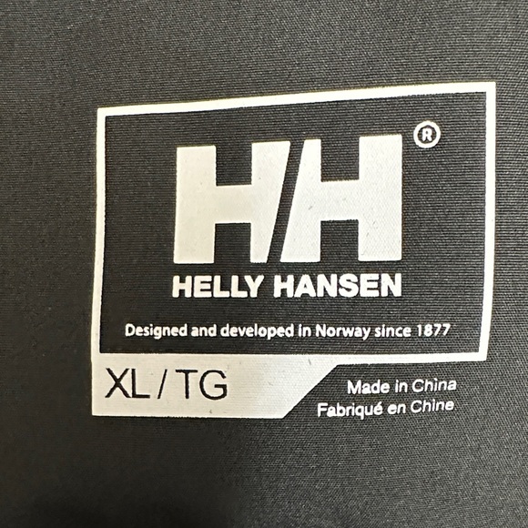 Sz XL New Helly Hansen Belfast Black Long Windproof Rain Coat. - Picture 5 of 7